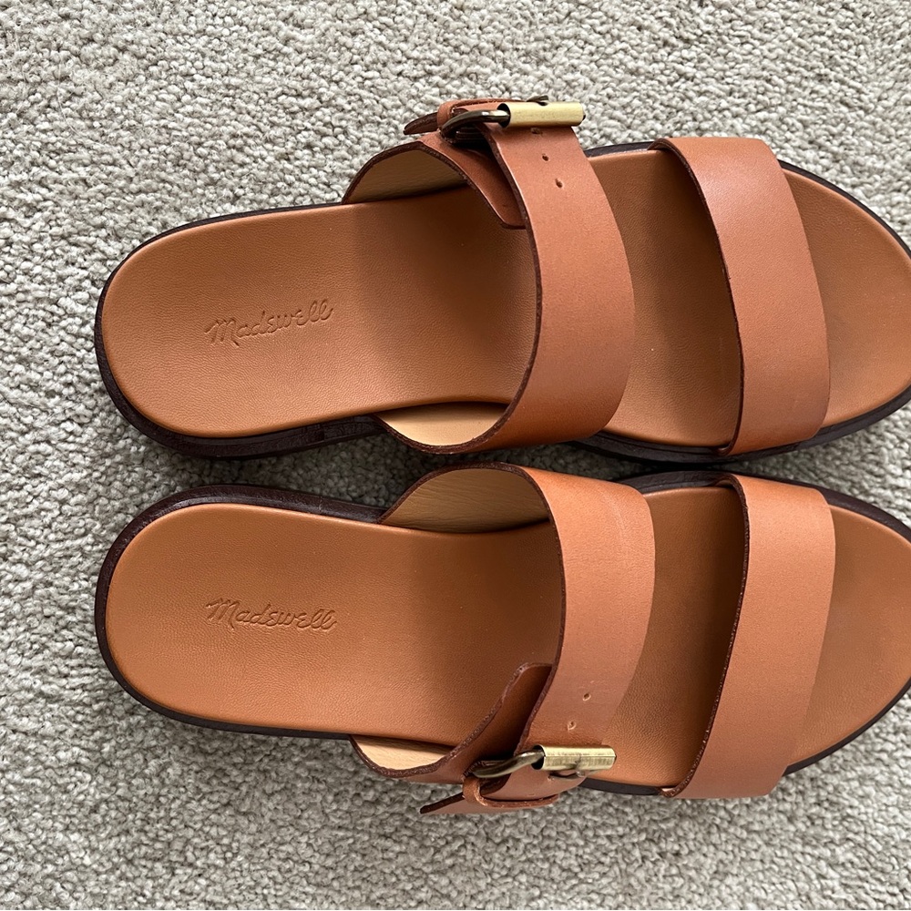 Madewell Dee Double Strap Slide Sandal- Sz 7
